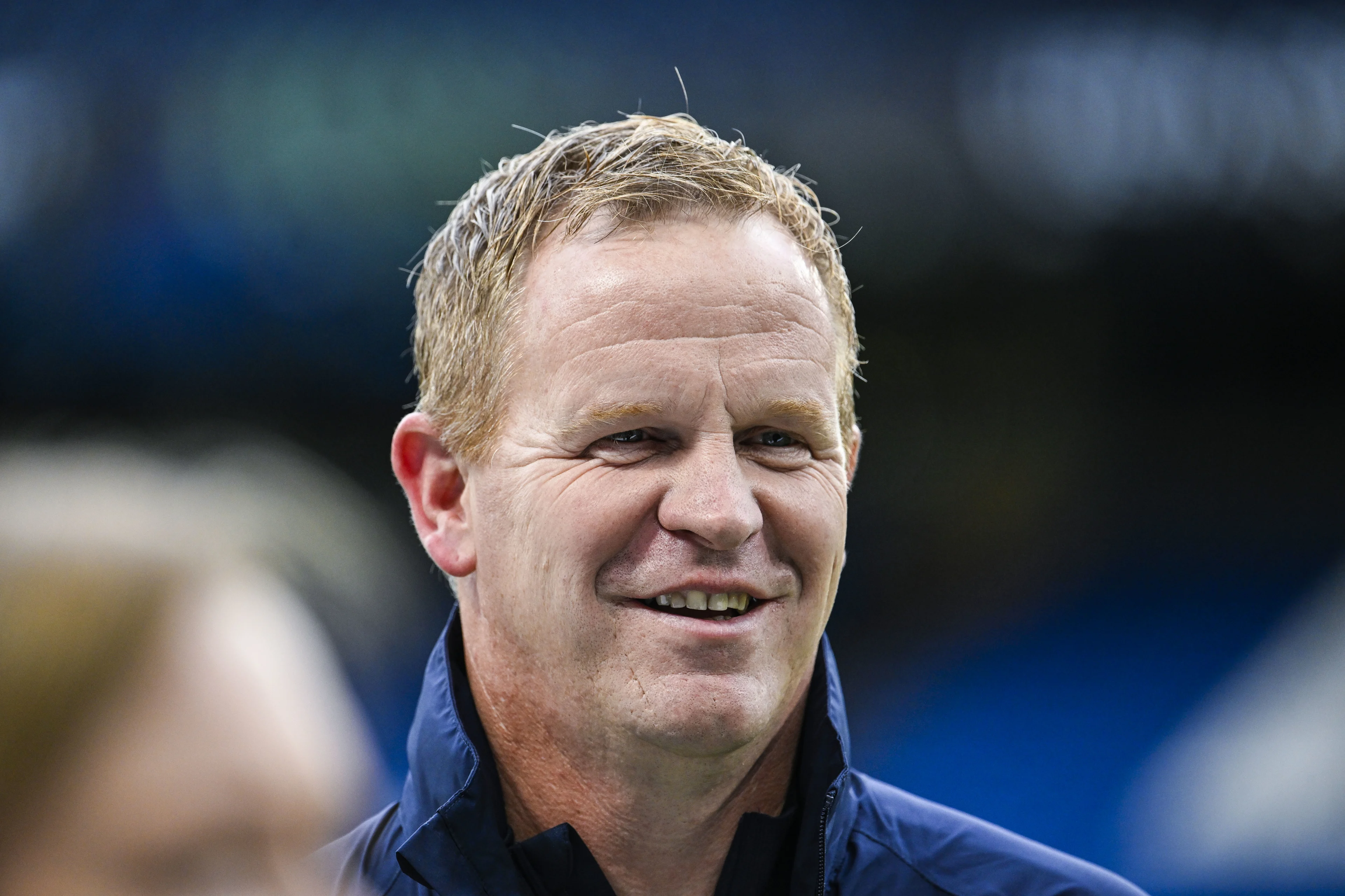 Gent's head coach Wouter Vrancken pictured during a training session of Belgian soccer team KAA Gent, Wednesday 02 October 2024 in London. The team is preparing for tomorrow's match against British FC Chelsea, in the opening day of the UEFA Conference League tournament. BELGA PHOTO TOM GOYVAERTS