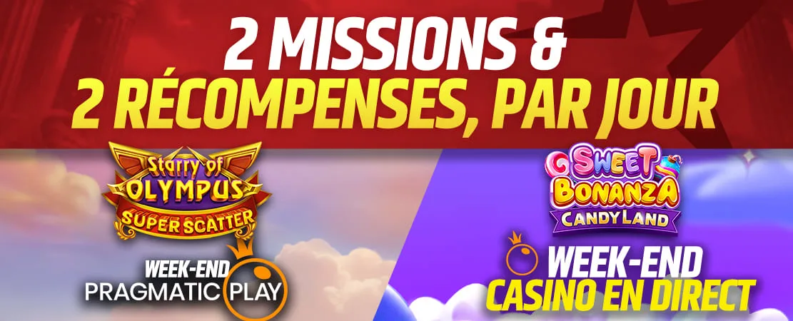 ⭐ Missions du Week-end : 2 jours et 2 missions quotidiennes 