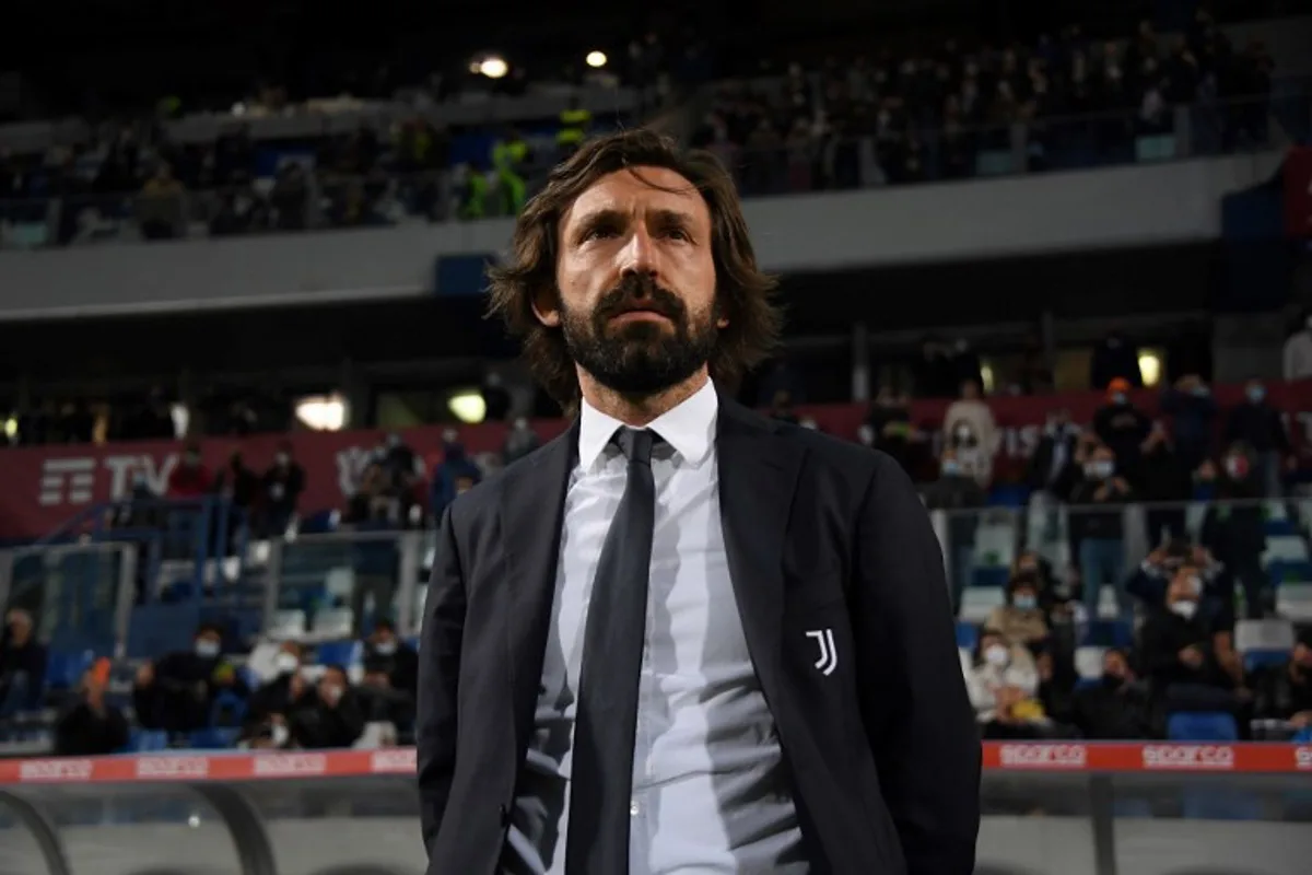 Juventus' Italian coach Andrea Pirlo looks on prior to the final of the Italian Cup (Coppa Italia) football match Atalanta vs Juventus on May 19, 2021 at the Citta del Tricolore stadium in Reggio Emilia. ALBERTO LINGRIA / AFP