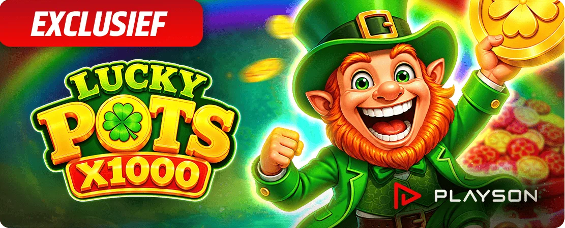 🍀 Lucky Pots x1000 van Playson – Exclusief bij Starcasino!