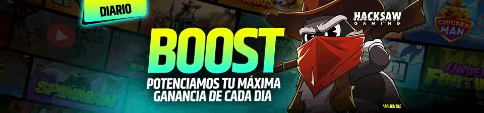 Potenciamos tu máxima ganancia un 25%, 50% o hasta 100% en los juegos destacados.