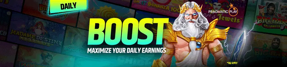 Potenciamos tu máxima ganancia un 25%, 50% o hasta 100% en los juegos destacados.