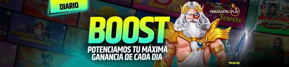 Potenciamos tu máxima ganancia un 25%, 50% o hasta 100% en los juegos destacados.