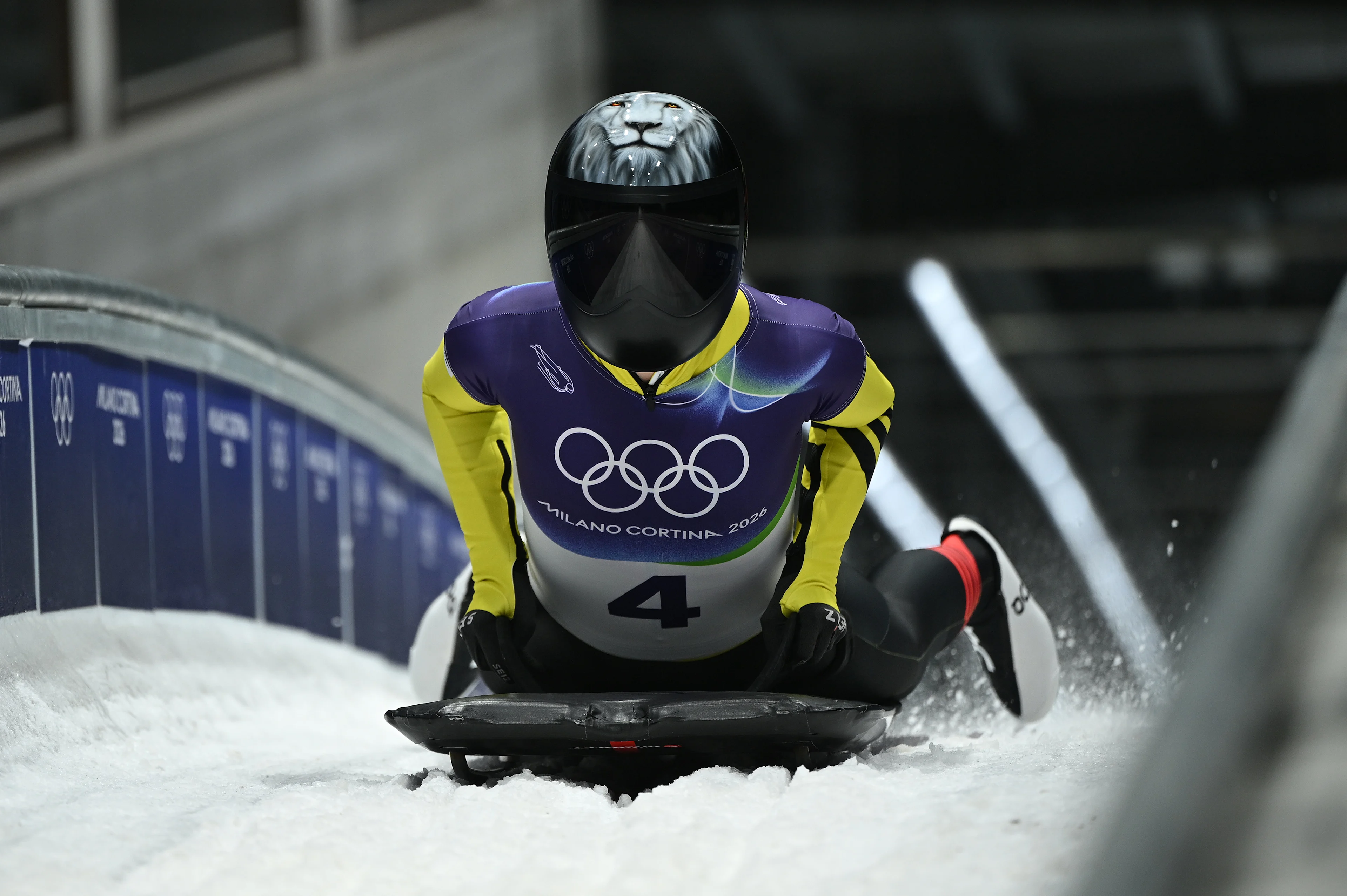 Belgian Kim Meylemans pictured after finishing her fourth and last run of the women's Skeleton competition at the Milano Cortina 2026 Olympic Winter Games, on Saturday 14 February 2026, at the Cortina Sliding Centre in Cortina dÕAmpezzo, Italy. The XXV Winter Olympics take place from 6 to 22 February 2026 in Italy. BELGA PHOTO ANTHONY BEHAR - BENELUX ONLY