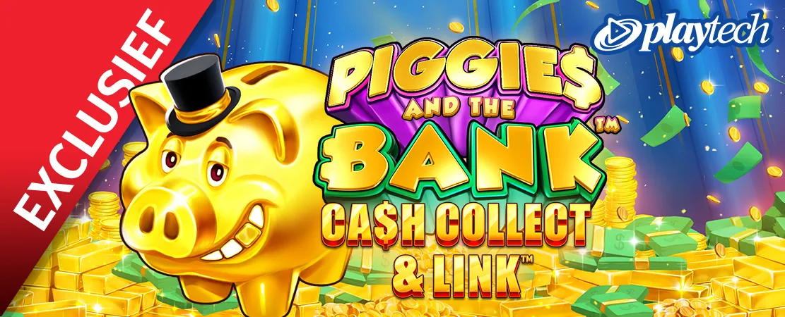 🐷 Exclusief bij Starcasino! Piggies and the Bank: Cash Collect & Link van Playtech 🐷