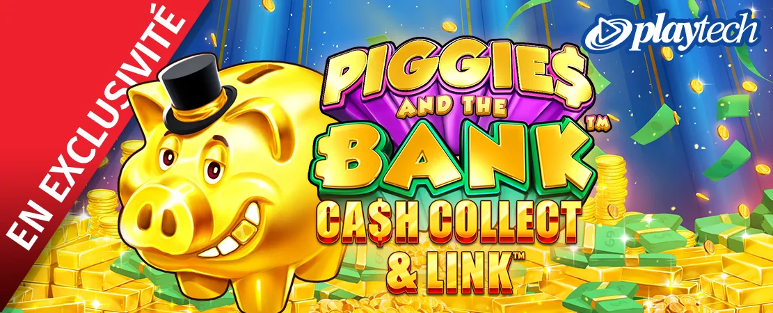 🐷 Exclusivement chez Starcasino ! Piggies and the Bank: Cash Collect & Link de Playtech 🐷