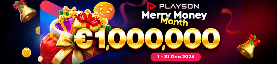 Start december met de Merry Money Month promotie van Playson!