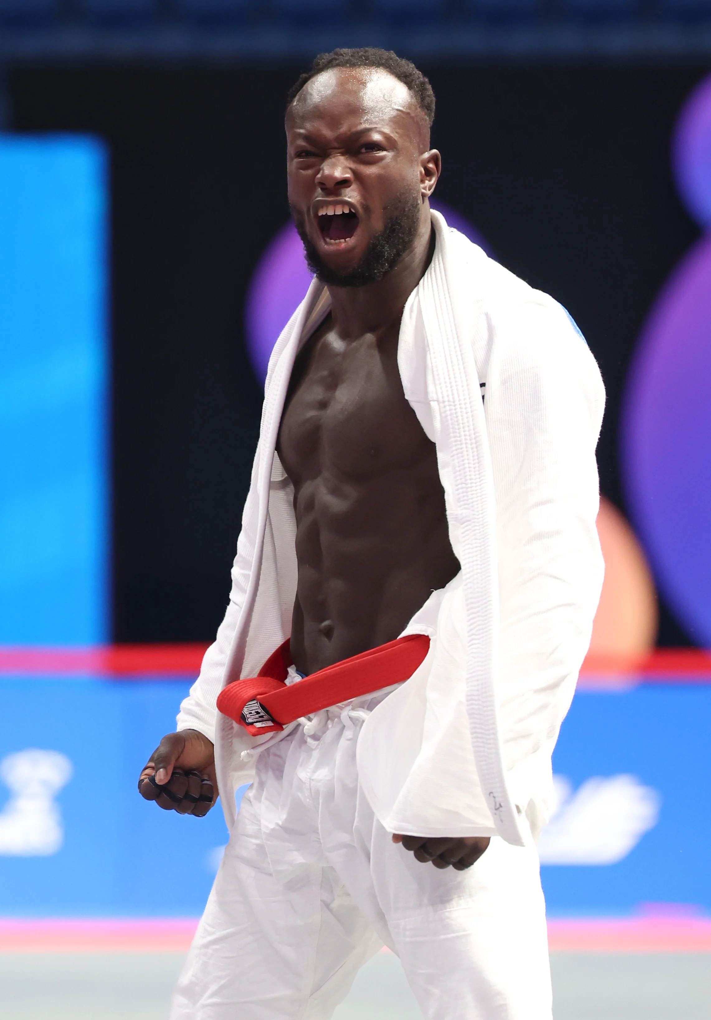 Belgian United Arab Emirates' Alsuwaidi, the final game in the Ju-Jitsu Men's -69kg Ne-Waza competition during the World Games 2025, in Chenghdu, China, on Monday 11 August 2025. This year, the World Games take place from 07 to 17 augustus. BELGA PHOTO VIRGINIE LEFOUR
