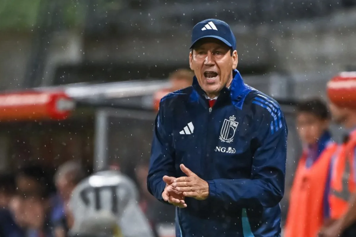 Belgium's French head coach Rudi Garcia reacts during th World Cup qualifiers Group J football match between Liechtenstein and Belgium at Rheinpark Stadion in Vaduz, on September 4, 2025. Fabrice COFFRINI / AFP
