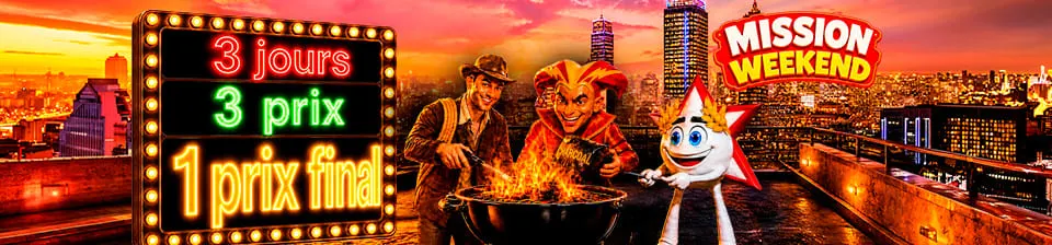 🥓 Faites monter la température sur Starcasino et participez à la Mission BBQ pour un été rempli de récompenses. 3 jours, 3 missions, 1 prix final qui va faire sensation !