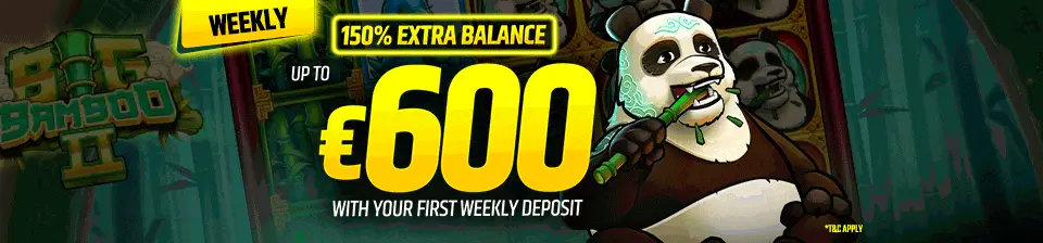 Get an extra bonus on your first deposit every week.
