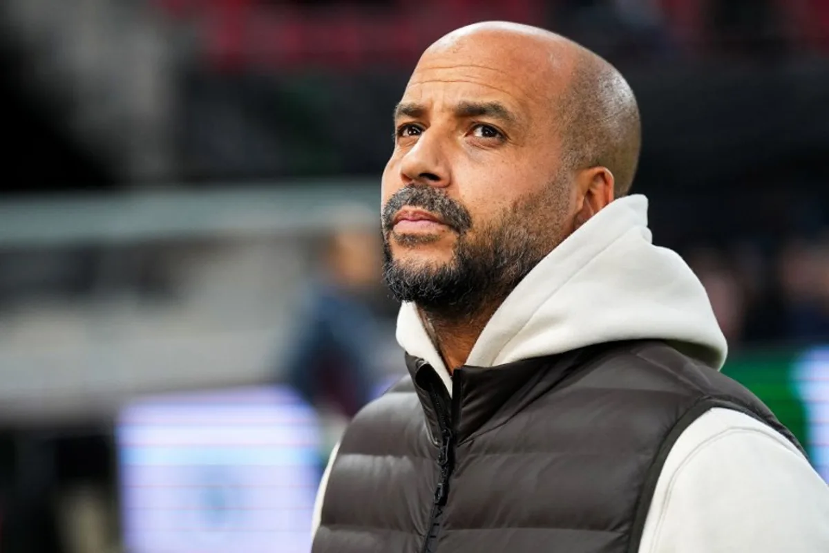 AZ Alkmaar's Dutch manager Pascal Jansen looks on during the Europa Conference League Group E football match between AZ Alkmaar and Aston Villa FC at the AFAS Stadium in Alkmaar on October 26, 2021.  Ed van de Pol / ANP / AFP