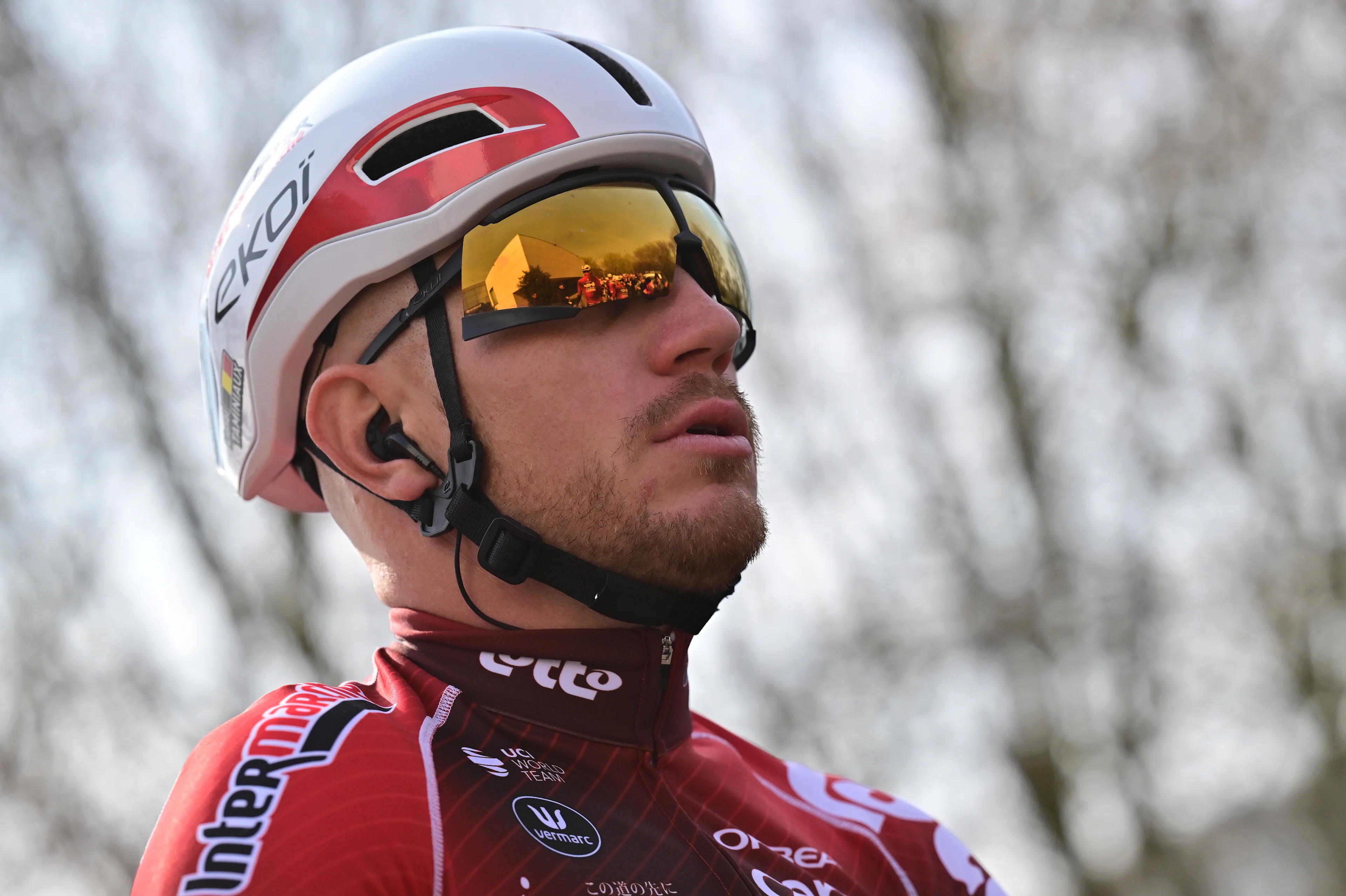 Belgian Lionel Taminiaux of Lotto-Intermarche and pictured before the start of the 'Bredene Koksijde Classic' one day cycling race, 203,4 km from Bredene to Koksijde, on Friday 20 March 2026. BELGA PHOTO DIRK WAEM