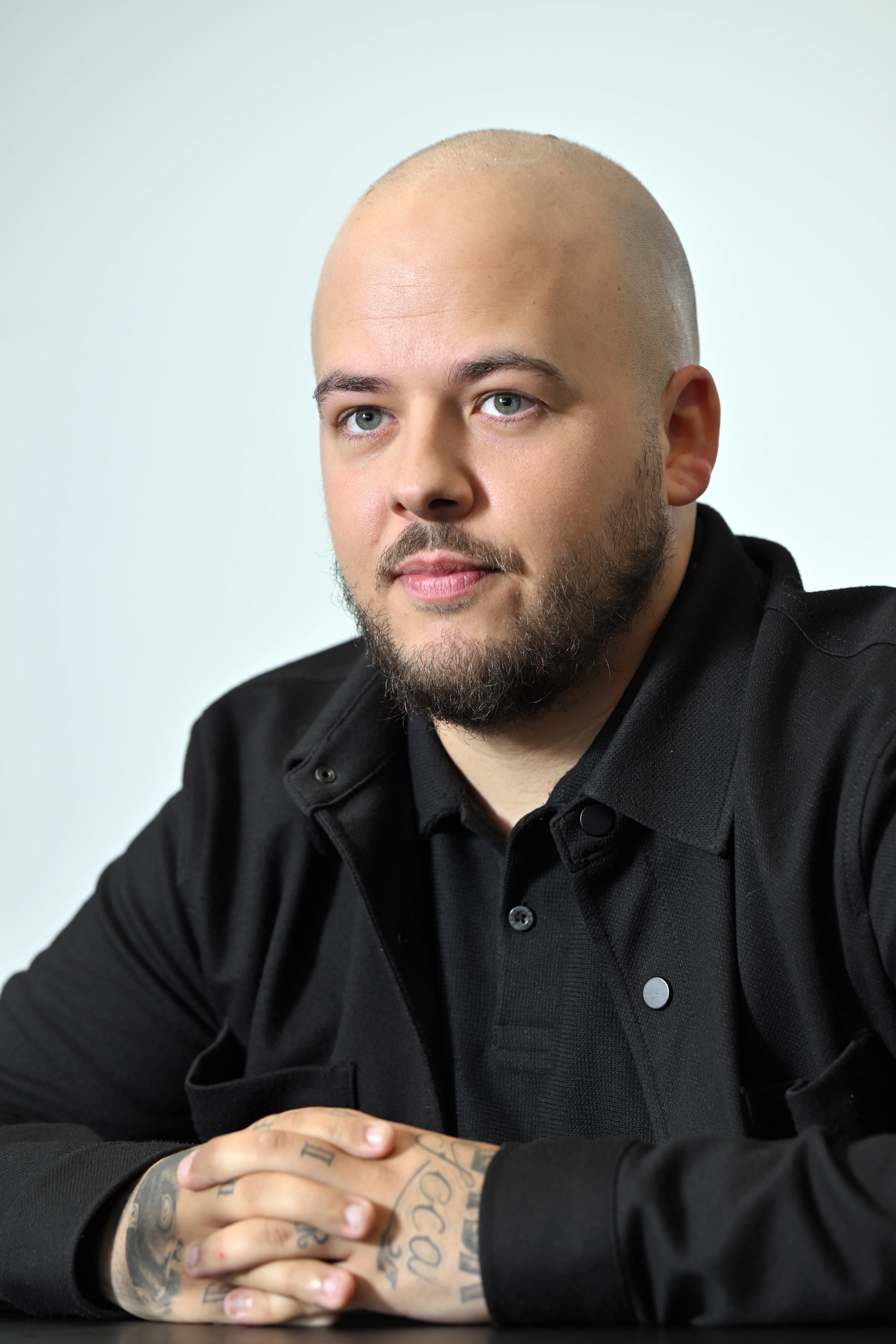 Belgian snooker player Luca Brecel pictured during a press conference in Dilsen-Stokkem, regarding the Snooker World championship in England, Monday 15 April 2024. Brecel was the first Belgian man winning the World Champion title in snooker last year. BELGA PHOTO ERIC LALMAND