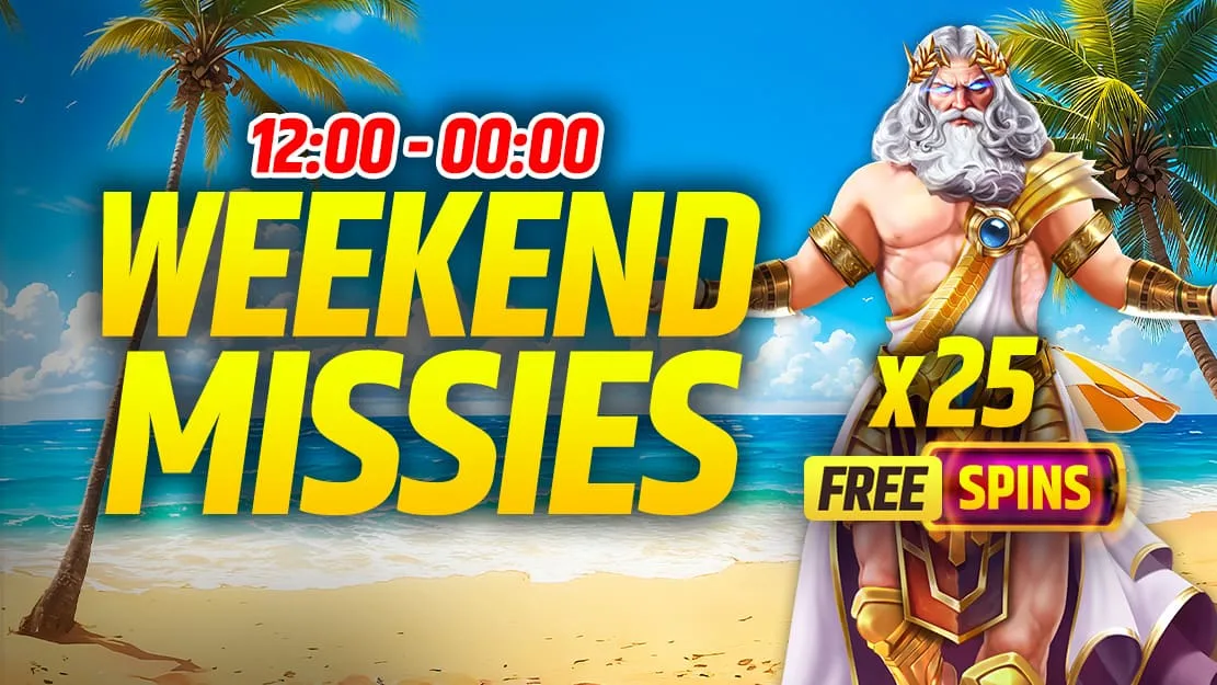🎯 Jouw weekend missies zijn er weer: 75 Free Spins te behalen! 💰