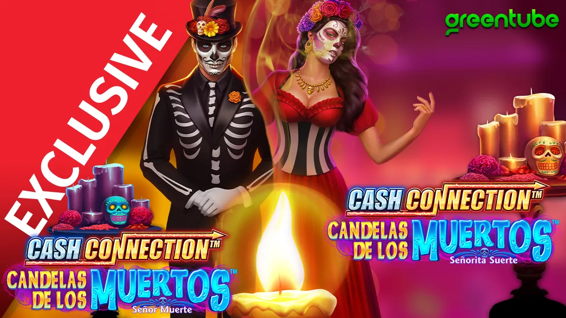 🕯 EXCLUSIVELY at Starcasino! Cash Connection™ – Candelas de Los Muertos™ – Señor Muerte & Señorita Suerte by Greentube