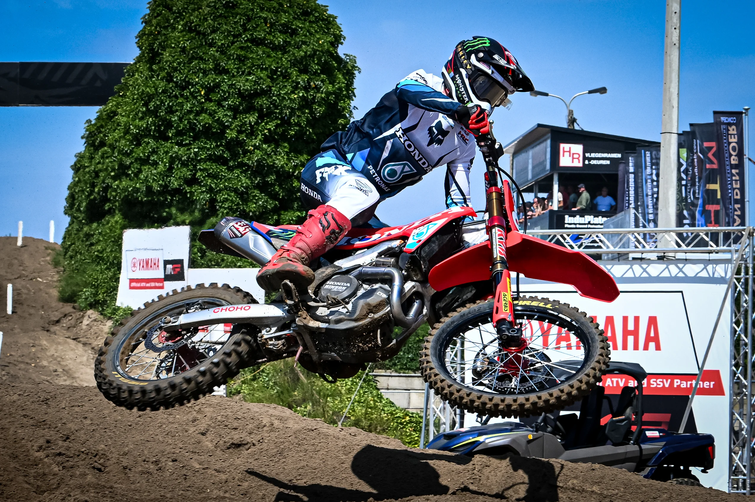 Dutch Jeffrey Herlings pictured in action during the motocross MXGP Grand Prix Flanders, race 14/20 of the FIM Motocross World Championship, Sunday, August 2, 2026, in Lommel. BELGA PHOTO JILL DELSAUX
