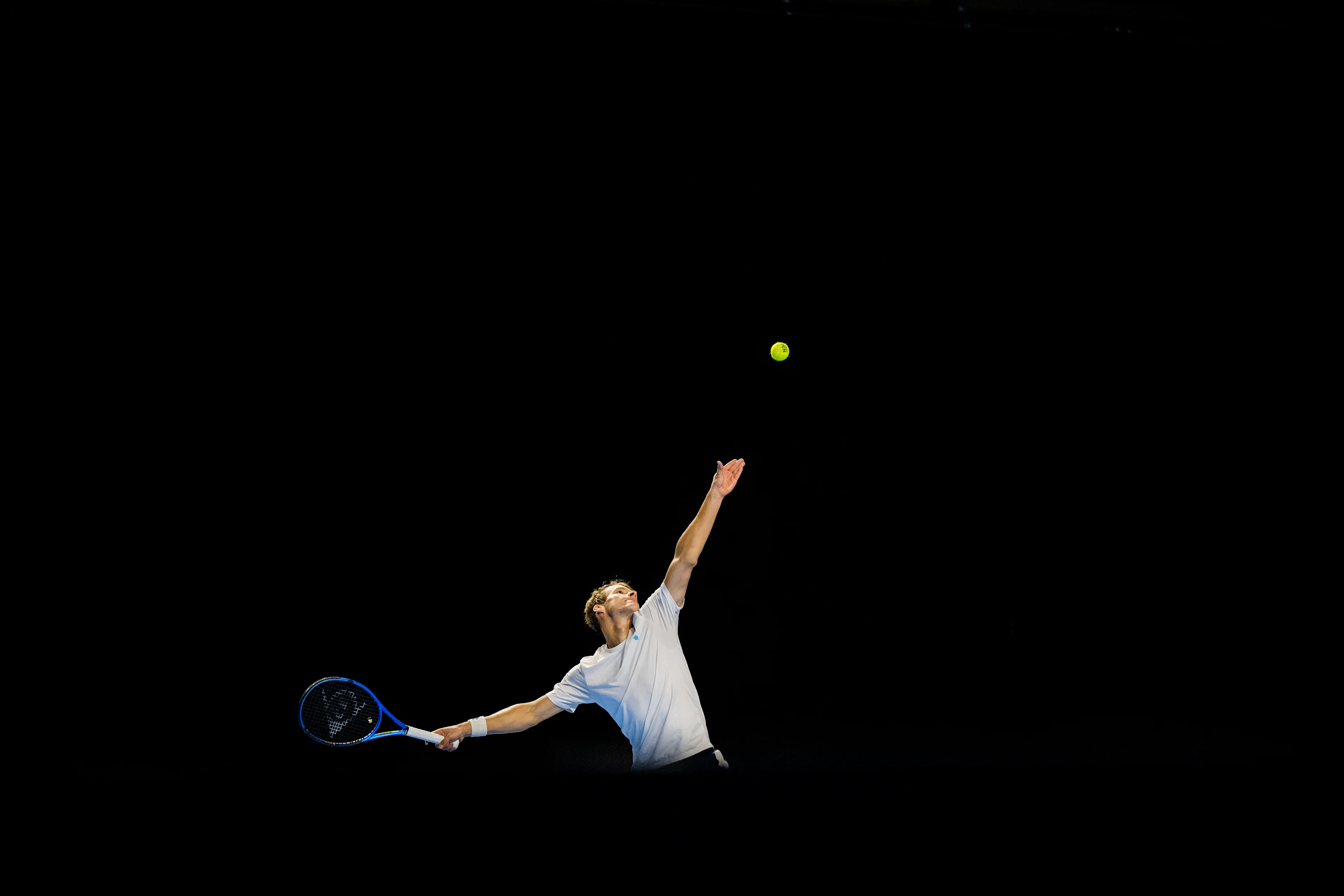 Belgian Michael Geerts pictured in action during a tennis match in the round of 16 of the doubles competition at the ATP European Open Tennis tournament in Antwerp, Tuesday 15 October 2024. BELGA PHOTO JASPER JACOBS