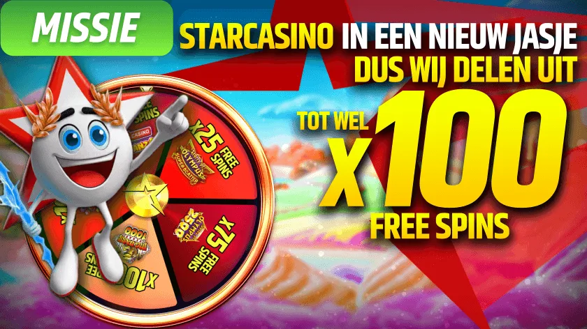 StarcasinoNL homepage banner - Star Wheel