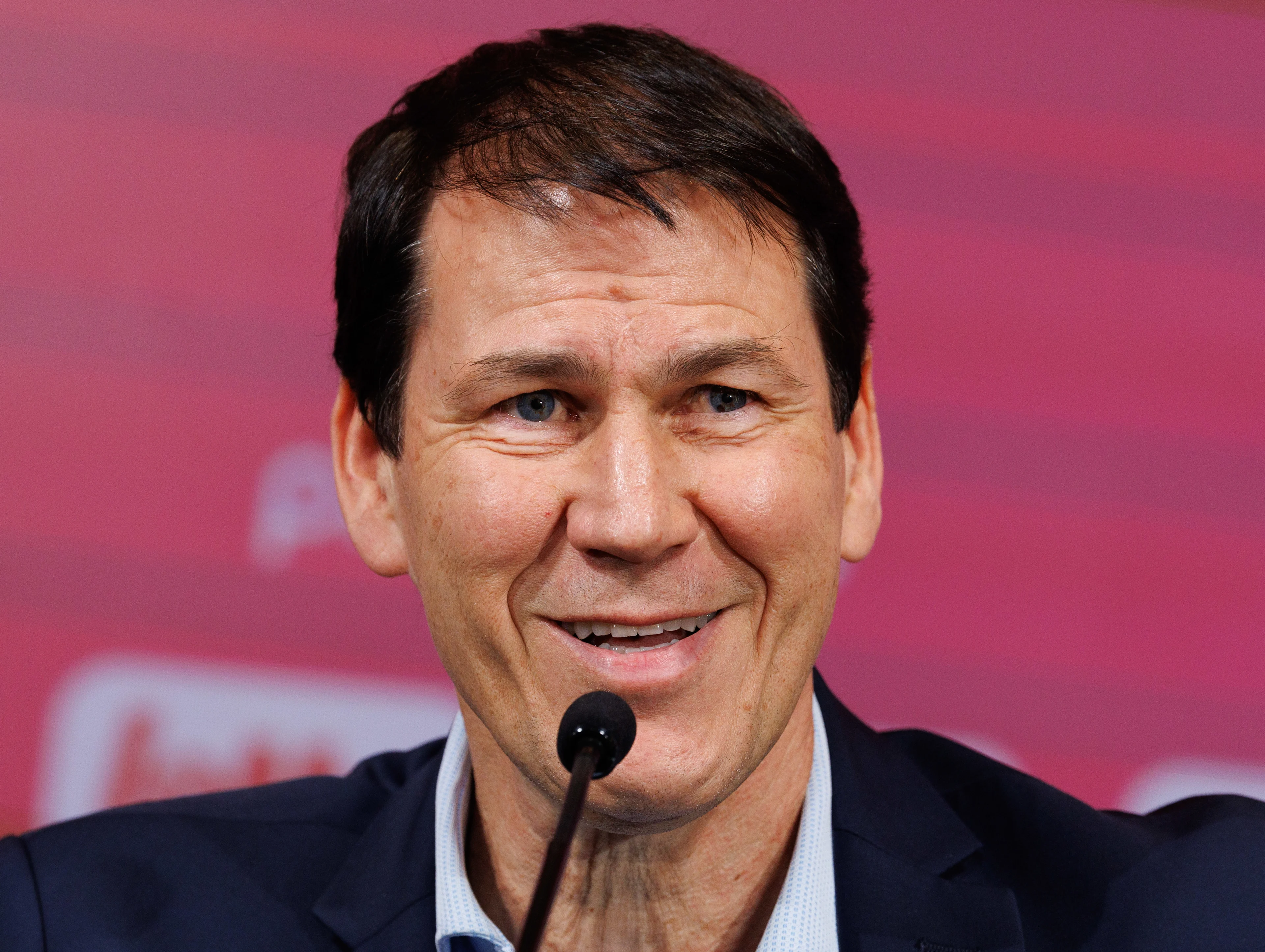 Belgium's new head coach Rudi Garcia pictured during a press conference of Belgium's national soccer team the Red Devils to present their new head coach, on Friday 24 January 2025, in Tubize. BELGA PHOTO BENOIT DOPPAGNE