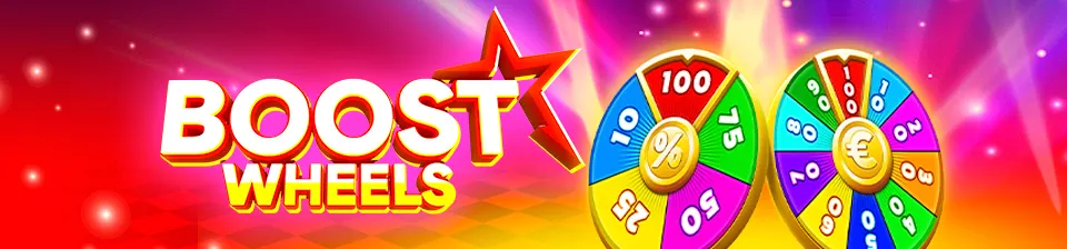 Experience the thrill of the Boost Wheels, where the two wheels can lead to incredible rewards!