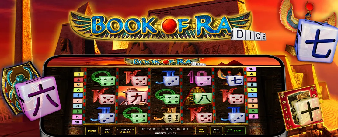 Book Of Ra Dice, découvrez les trésors cachés des pyramides !