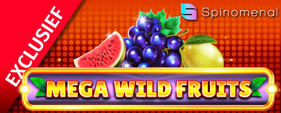 🍒  Exclusief bij Starcasino! Mega Wild Fruits van Spinomenal!