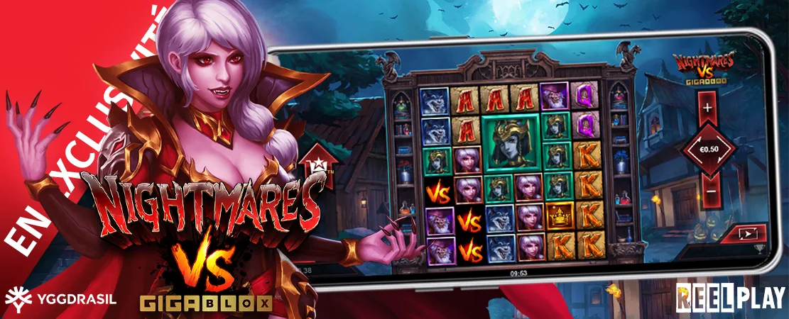 🧌 En exclusivité sur Starcasino ! Nightmares VS Gigablox™ de ReelPlay (Yggdrasil)!