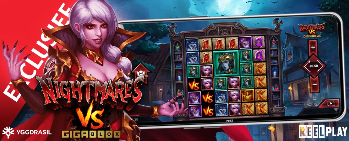 🧌 Exclusief bij Starcasino! Nightmares VS Gigablox™ van ReelPlay (Yggdrasil)!