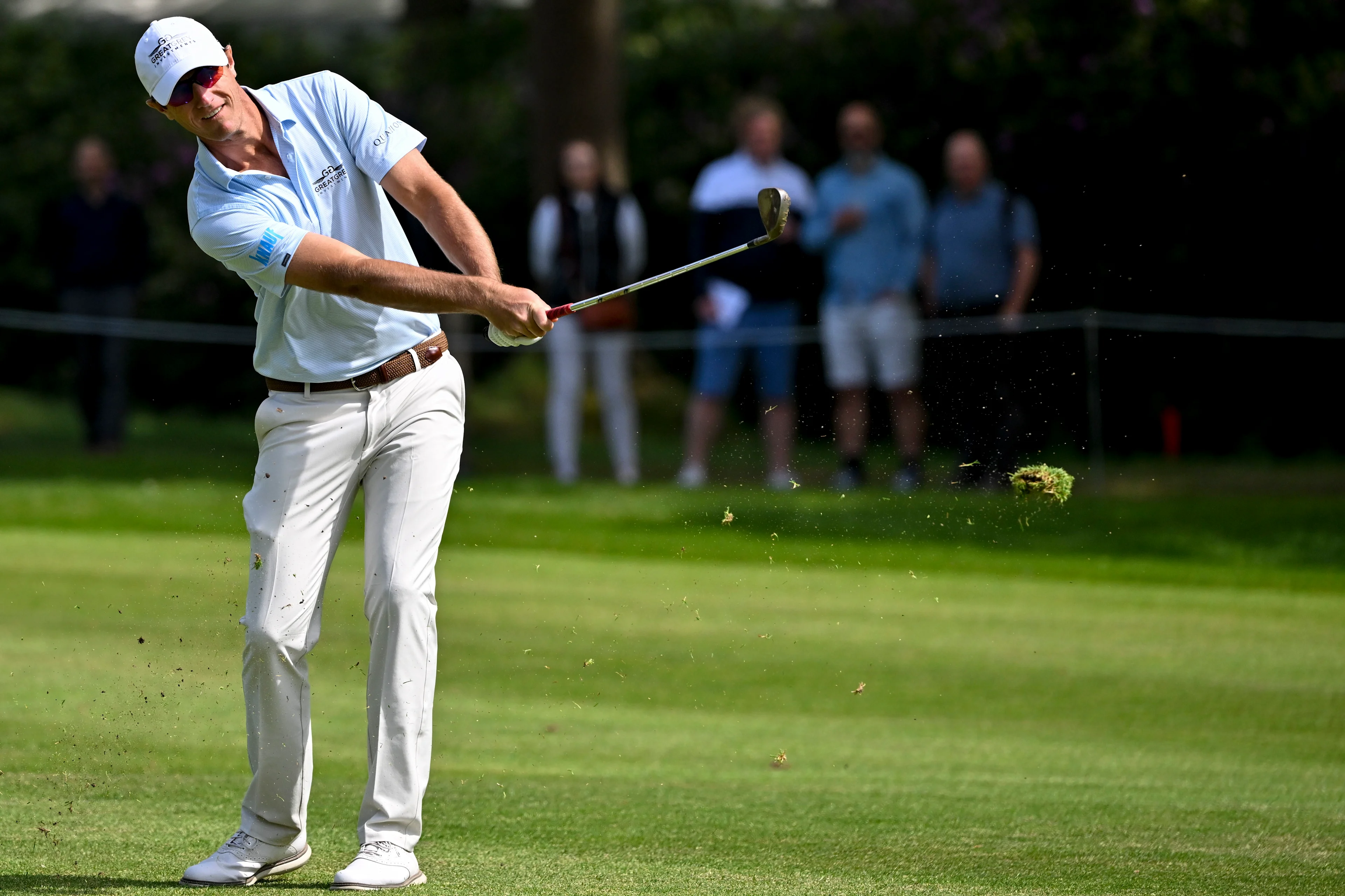 Belgian Nicolas Colsaerts pictured during the second round of the Soudal Open golf tournament, in Schilde, Friday 13 May 2022. The Soudal Open, a tournament of the DP World Tour, takes place in Belgium from 12 to 15 May. BELGA PHOTO DIRK WAEM