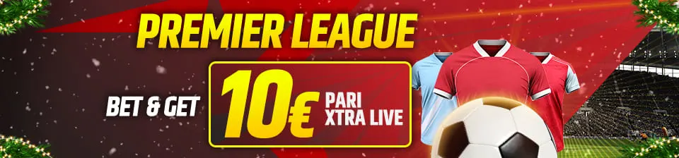 Place un pari de 10€ en pré-live sur la Premier League
