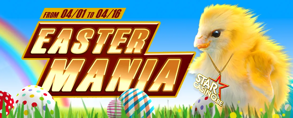 🐥 Do NOT miss Easter Mania at Starcasino.be!
