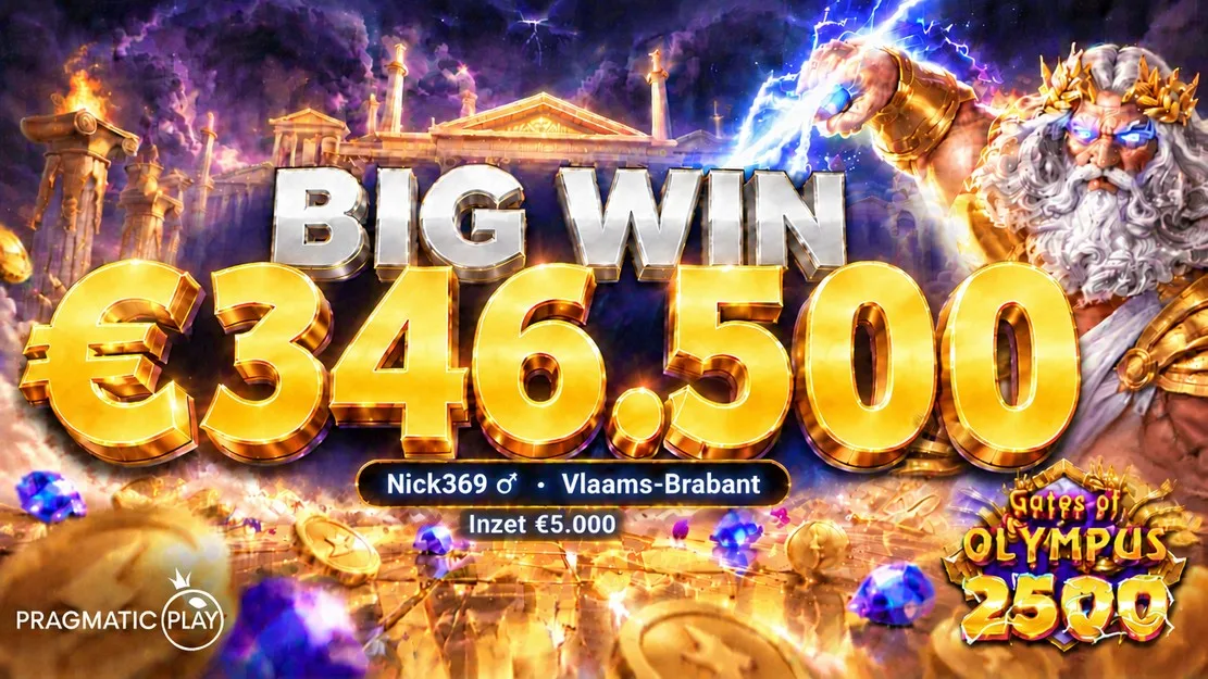 ⚡ €346.500 winst op Gates of Olympus 2500 🤑