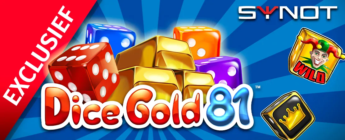 🎲 Exclusief bij Starcasino Dice! Dice Gold 81 van Synot!