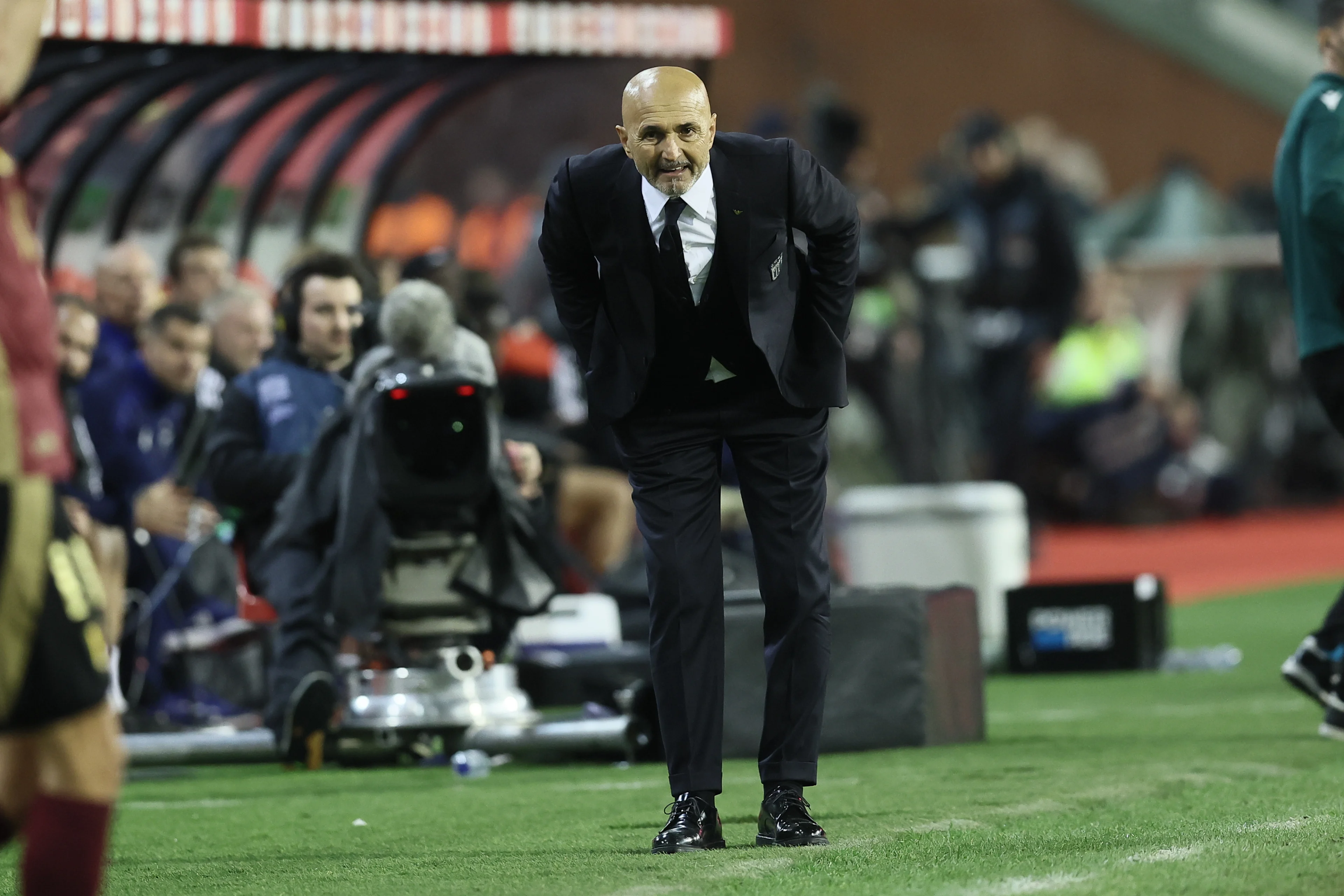 Italian head coach Luciano Spalletti pictured during a soccer game between Belgian national soccer team Red Devils and Italy, match 5 (out of 6) in the League A Group 2 of the UEFA Nations League 2025 competition, Thursday 14 November 2024 in Brussels. BELGA PHOTO BRUNO FAHY