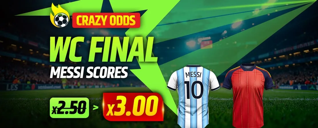 🔥 Crazy Odds: Messi scores in the World Cup final