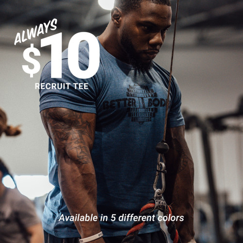 Get the recruit tee for $10. Available in 5 colors. 