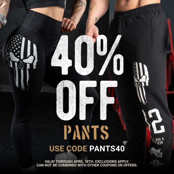 40% off pants