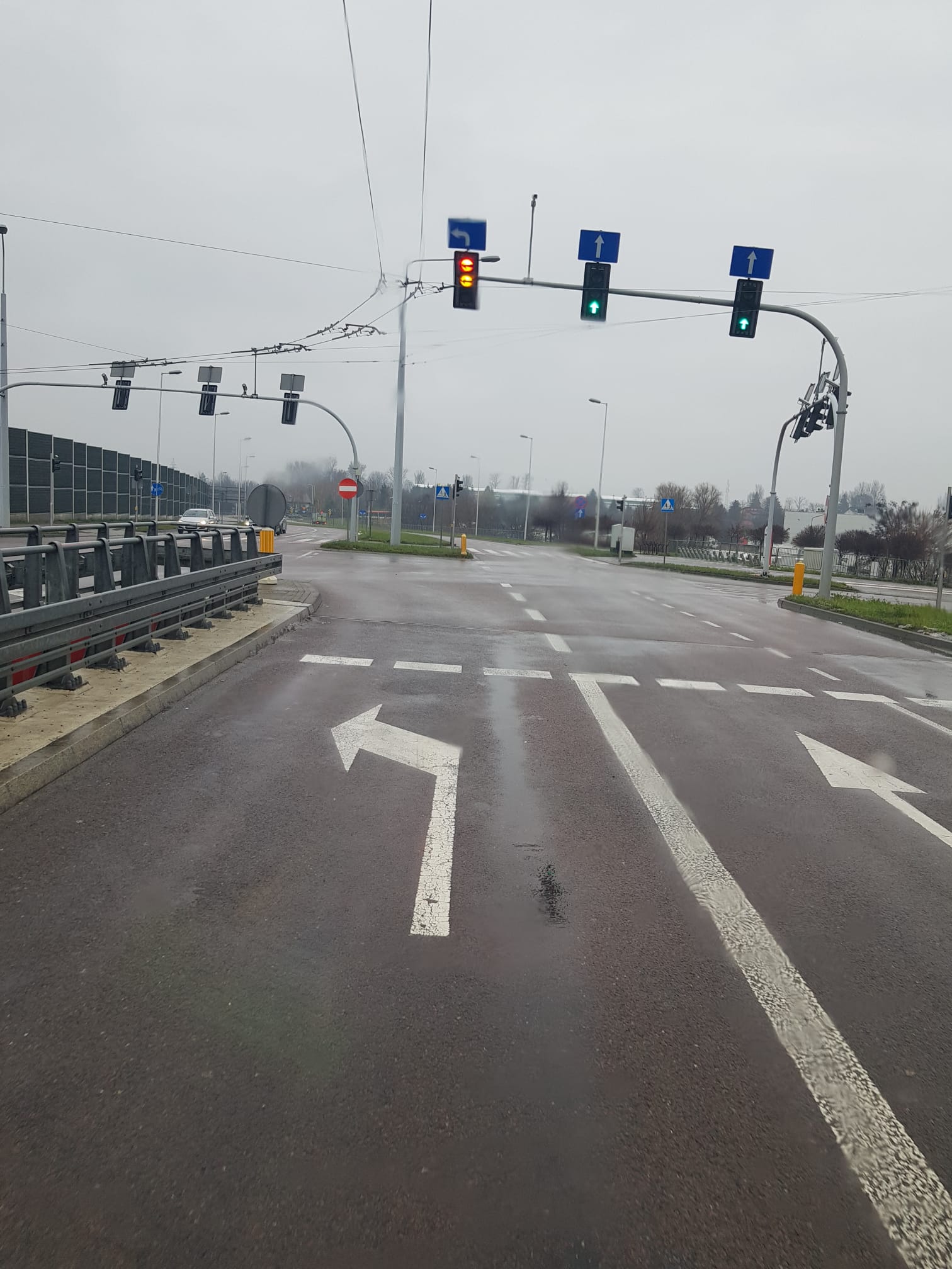 Pas ruchu do skrętu