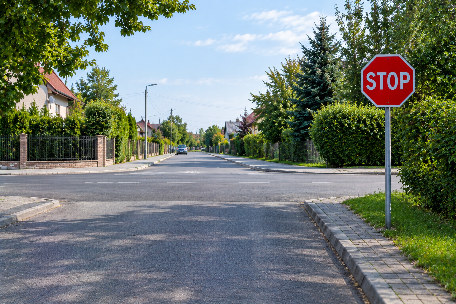 Skrzyżowanie i zank stop