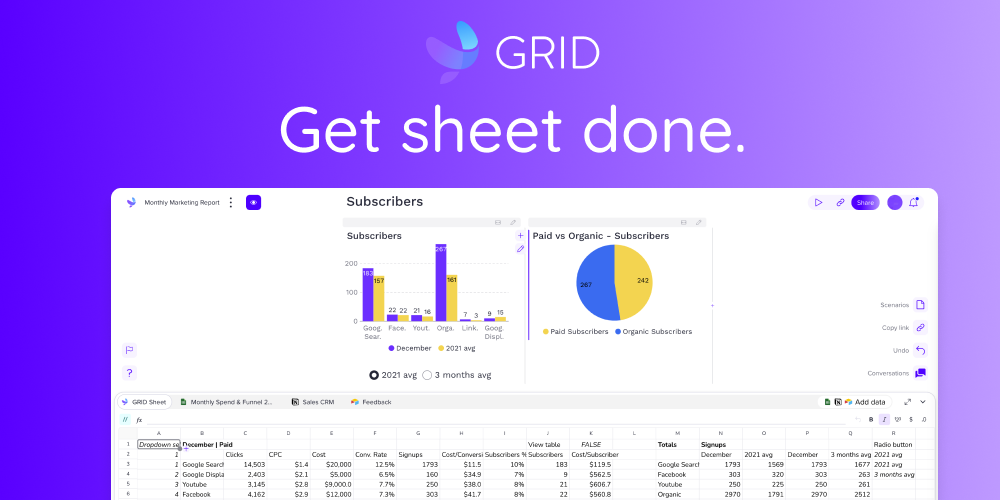GRID — Get sheet done.