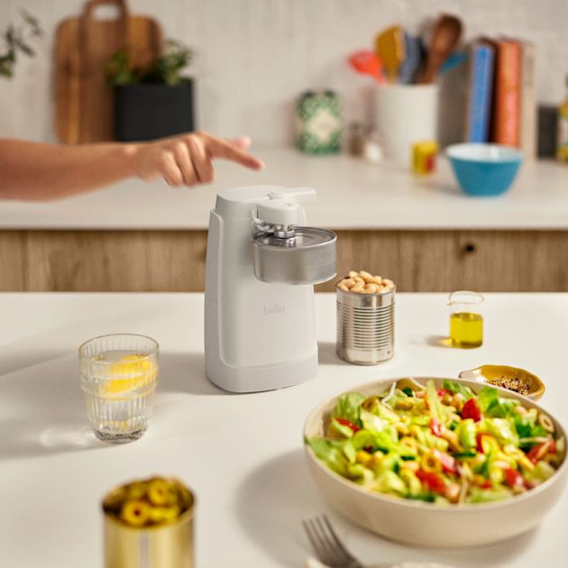 Bella Electric Can Opener with Bottle Opener & Knife Sharpener