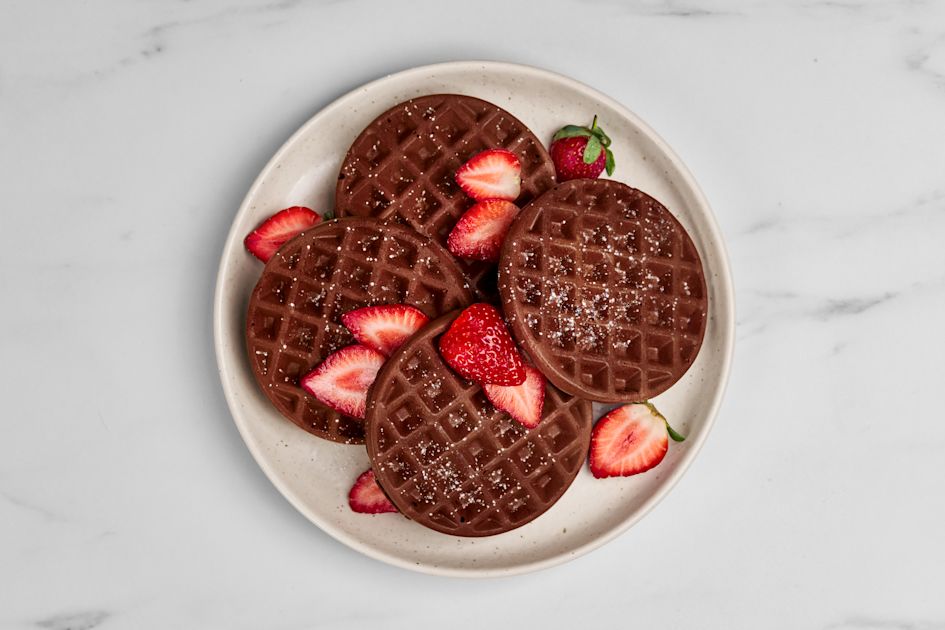 Easy Mini Chocolate Waffles Recipe