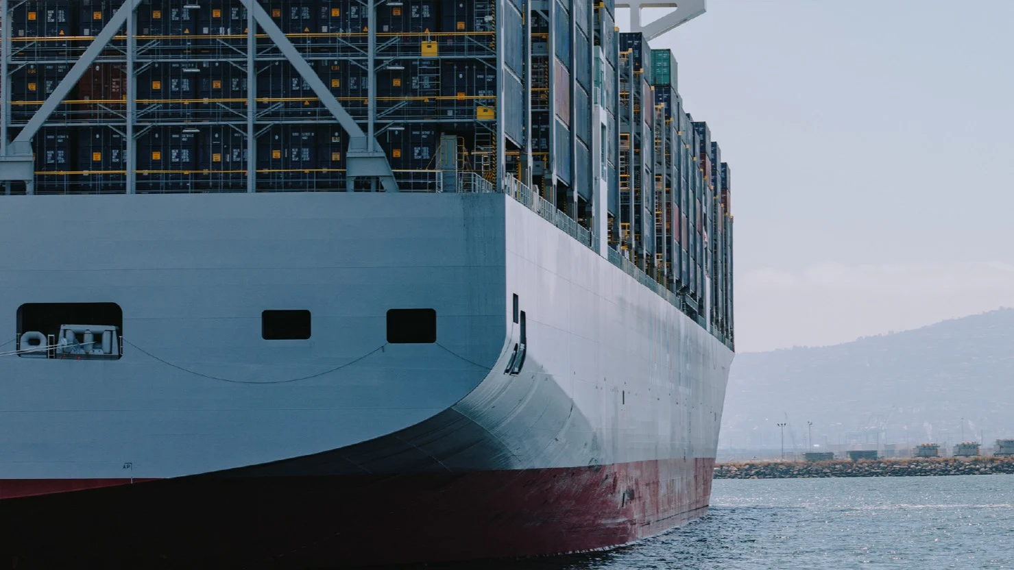 Ocean container ship.