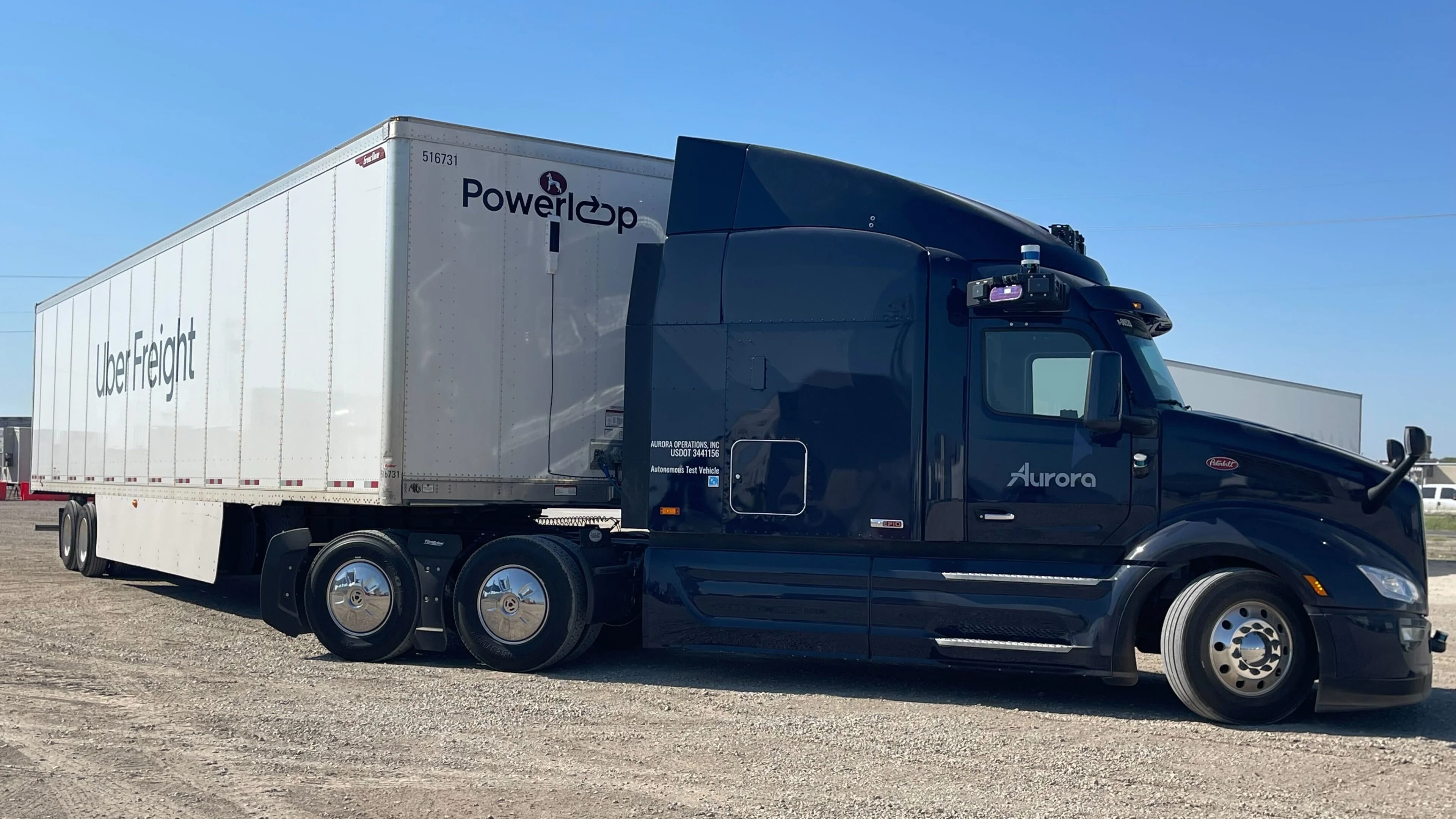 Aurora Uber Freight truck