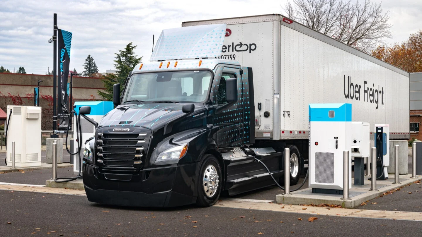 Uber freight truck.