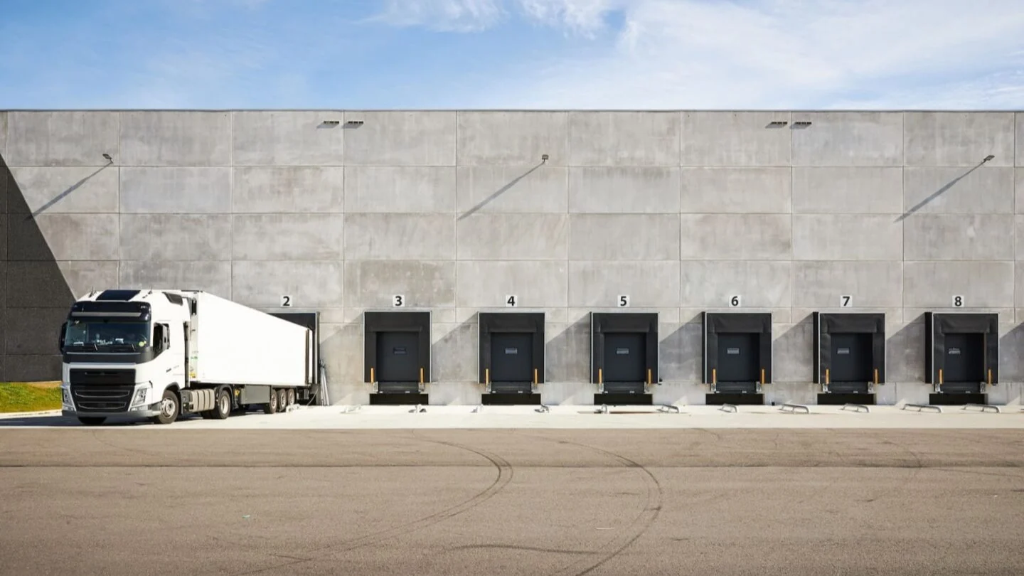 Truck warehouse loading docks.