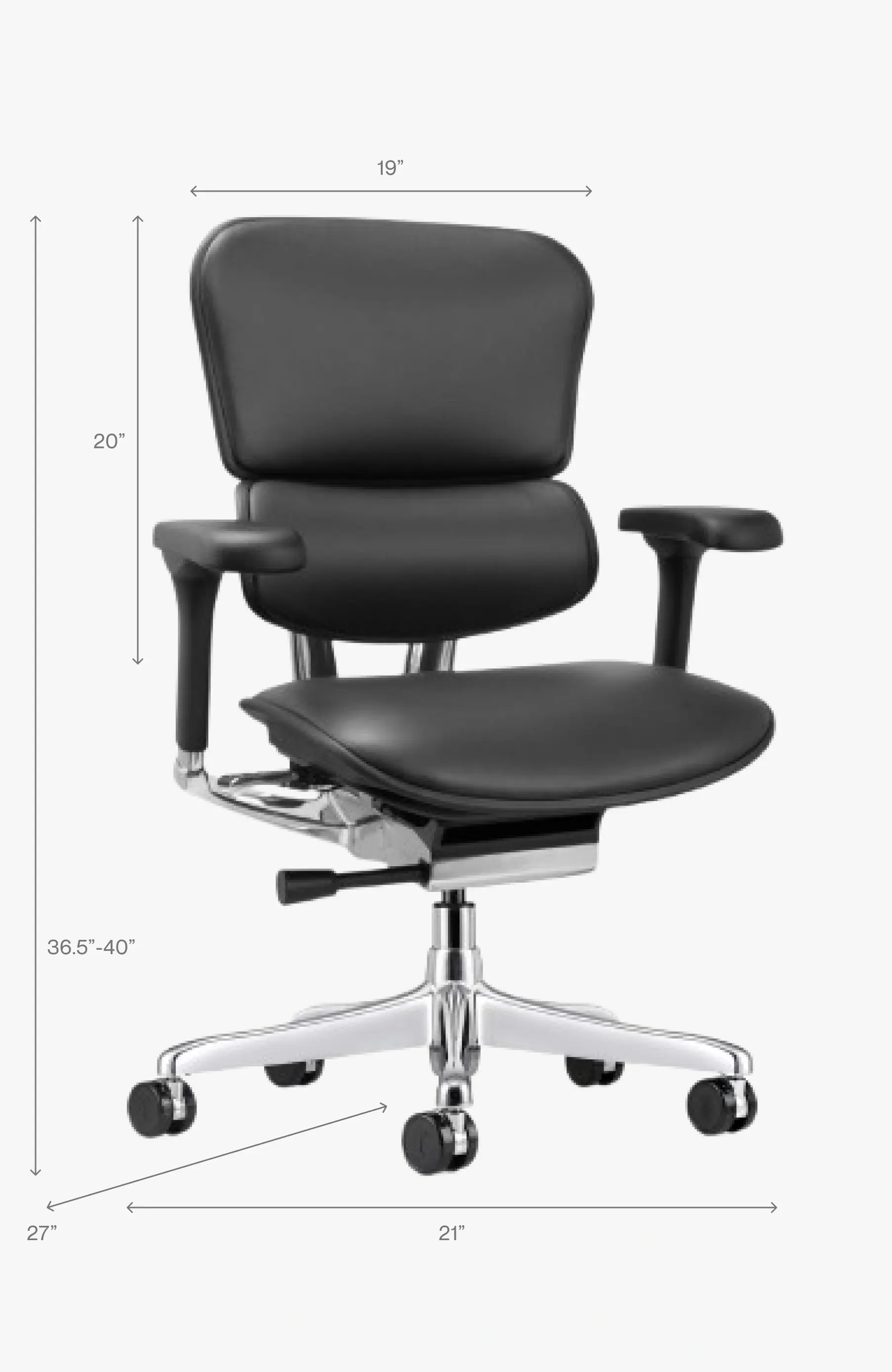 Ergohuman Leather No Headrest - Gen2 | Eurotech