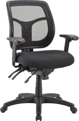Apollo Office Chair, 4D Armrests, 2D Headrest, Adjustable Lumbar Support  and Seat Sliding, High Back Mesh Chair, Nylon Back Frame with Cloth Hanger