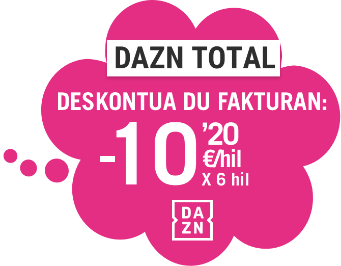 DAZN TOTAL 6 MESES CON DESCUENTO